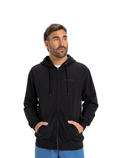 FELPA SALT WATER ZIP HOODIE BLACK